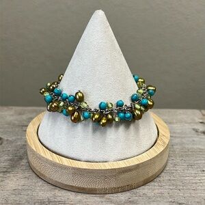 Baroni Pearl & Bead Bracelet